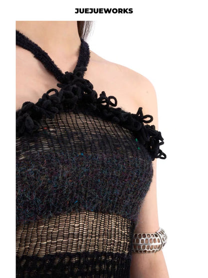 JUEJUEWORKS Hand-Knit Top