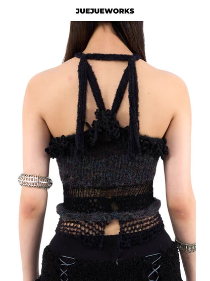 JUEJUEWORKS Hand-Knit Top