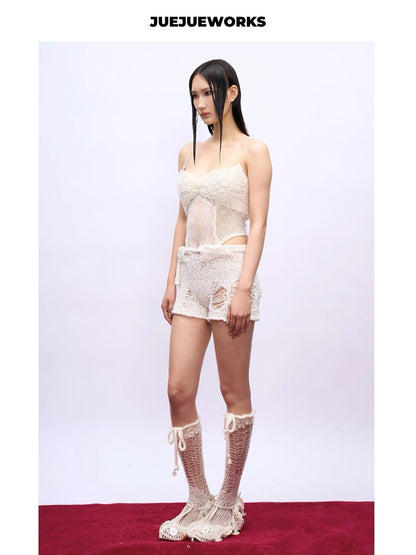 JUEJUEWORKS Hand-Knit Shorts