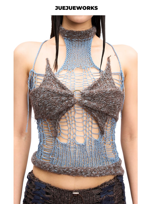 JUEJUEWORKS Hand-Knit Top