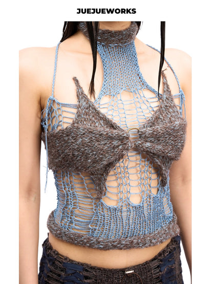 JUEJUEWORKS Hand-Knit Top