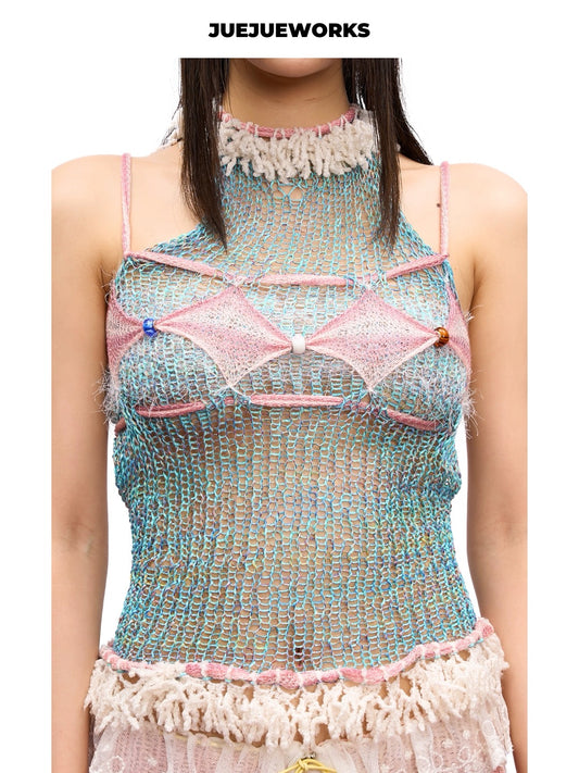 JUEJUEWORKS Hand-Knit Top