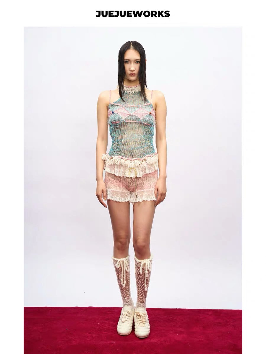 JUEJUEWORKS Hand-Knit Top