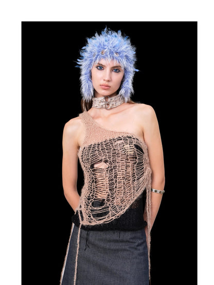 JUEJUEWORKS Hand-Knit Top