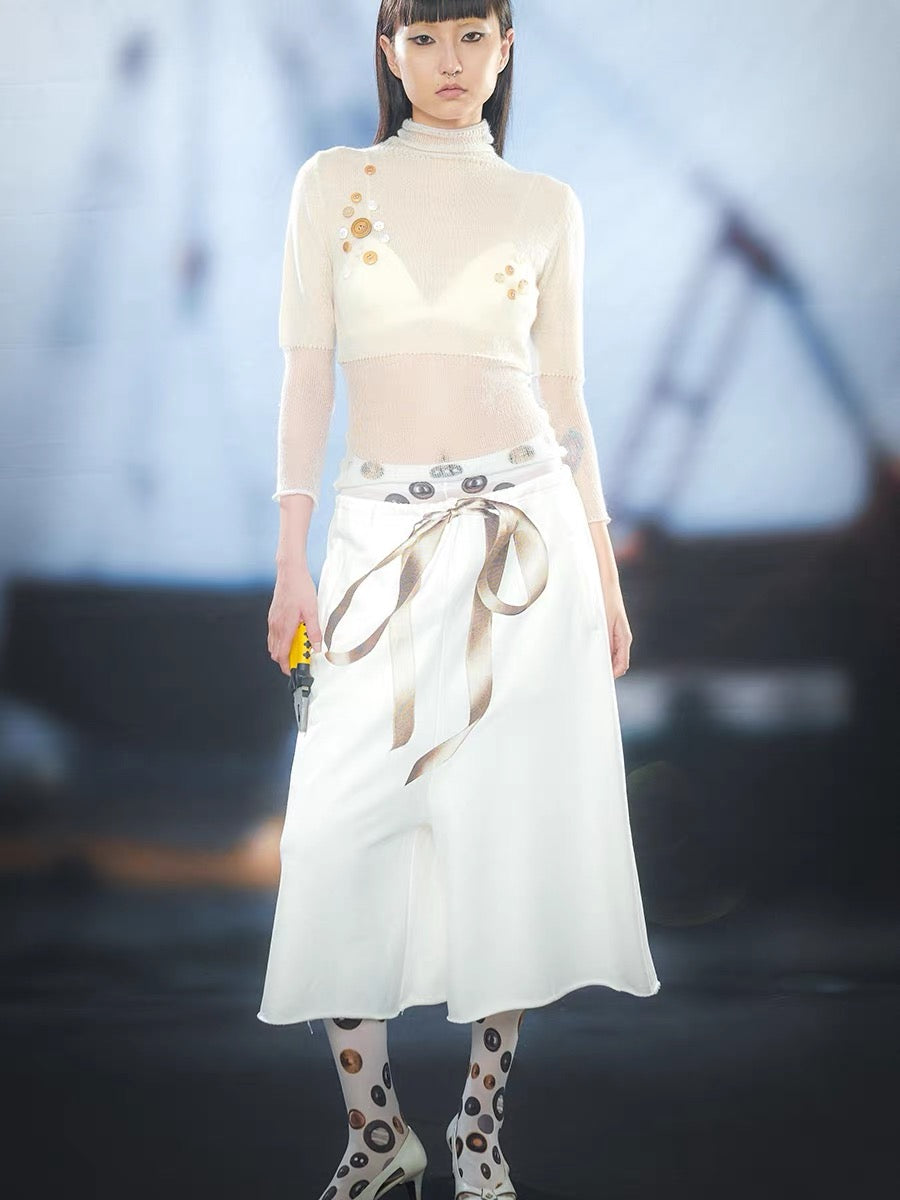 Tropiceye Bow Bow Love Ultra Wide Pants