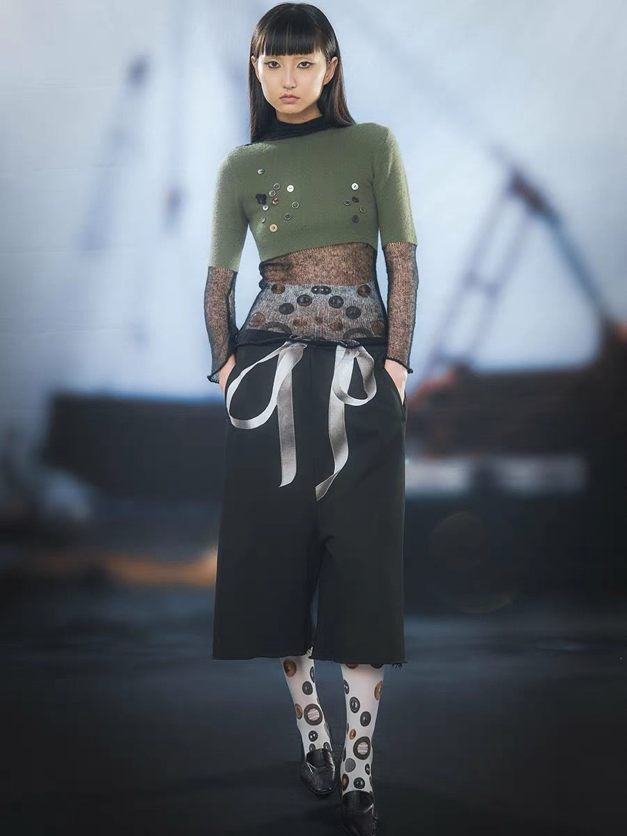 Tropiceye Bow Bow Love Ultra Wide Pants