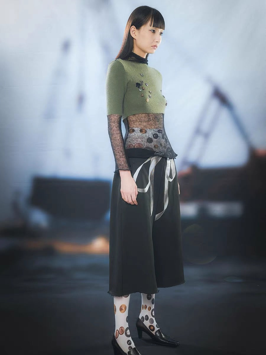 Tropiceye Bow Bow Love Ultra Wide Pants