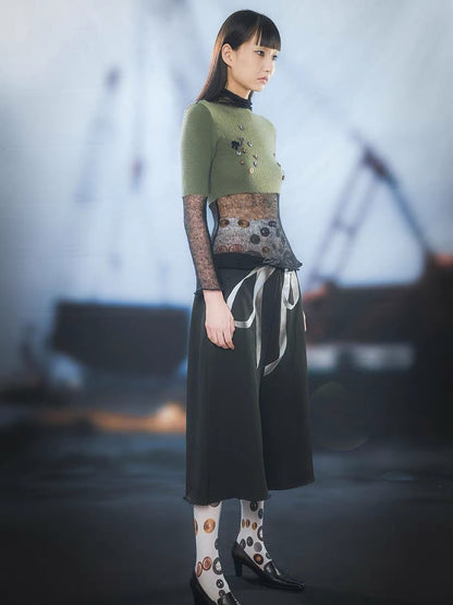 Tropiceye Bow Bow Love Ultra Wide Pants