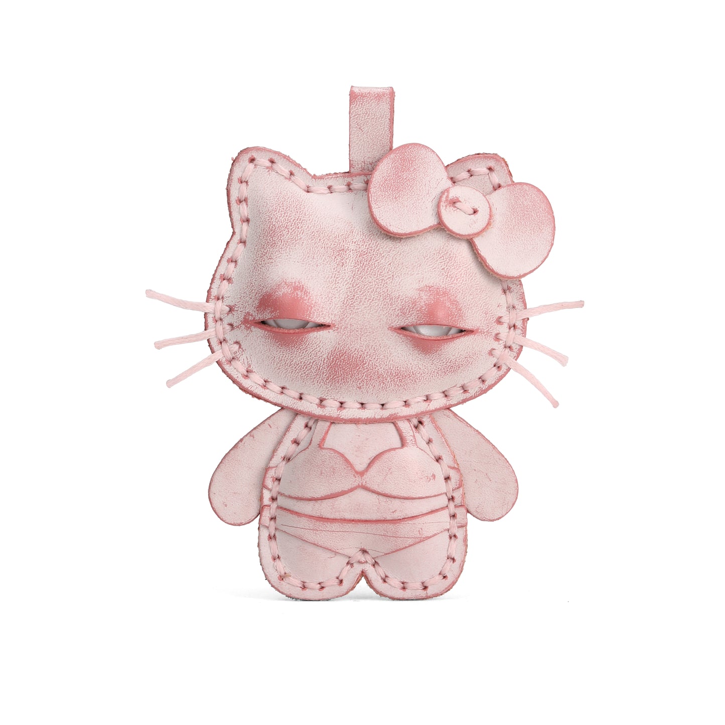 Plank Ateliers 'EYES KITTY' Leather Pendant