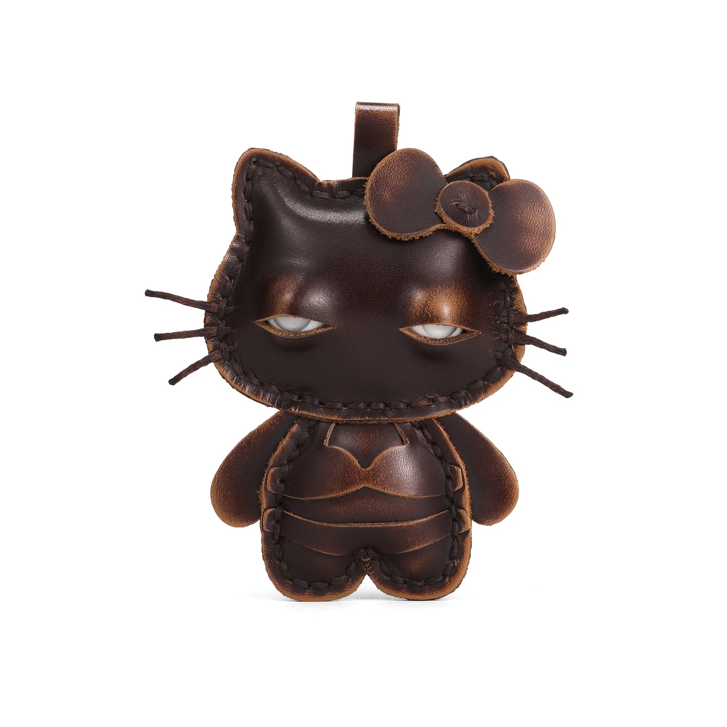 Plank Ateliers 'EYES KITTY' Leather Pendant