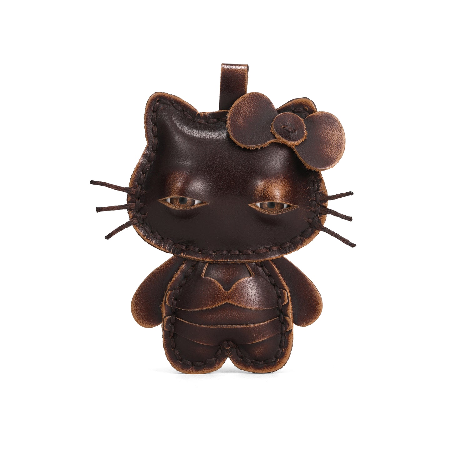 Plank Ateliers 'EYES KITTY' Leather Pendant