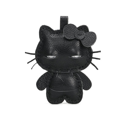 Plank Ateliers 'EYES KITTY' Leather Pendant