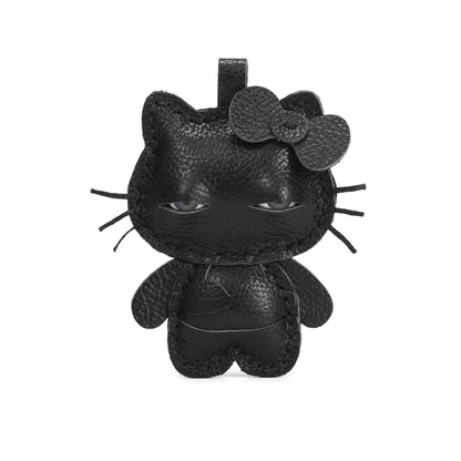 Plank Ateliers 'EYES KITTY' Leather Pendant