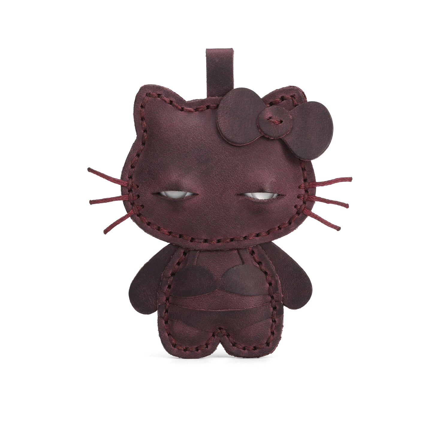Plank Ateliers 'EYES KITTY' Leather Pendant