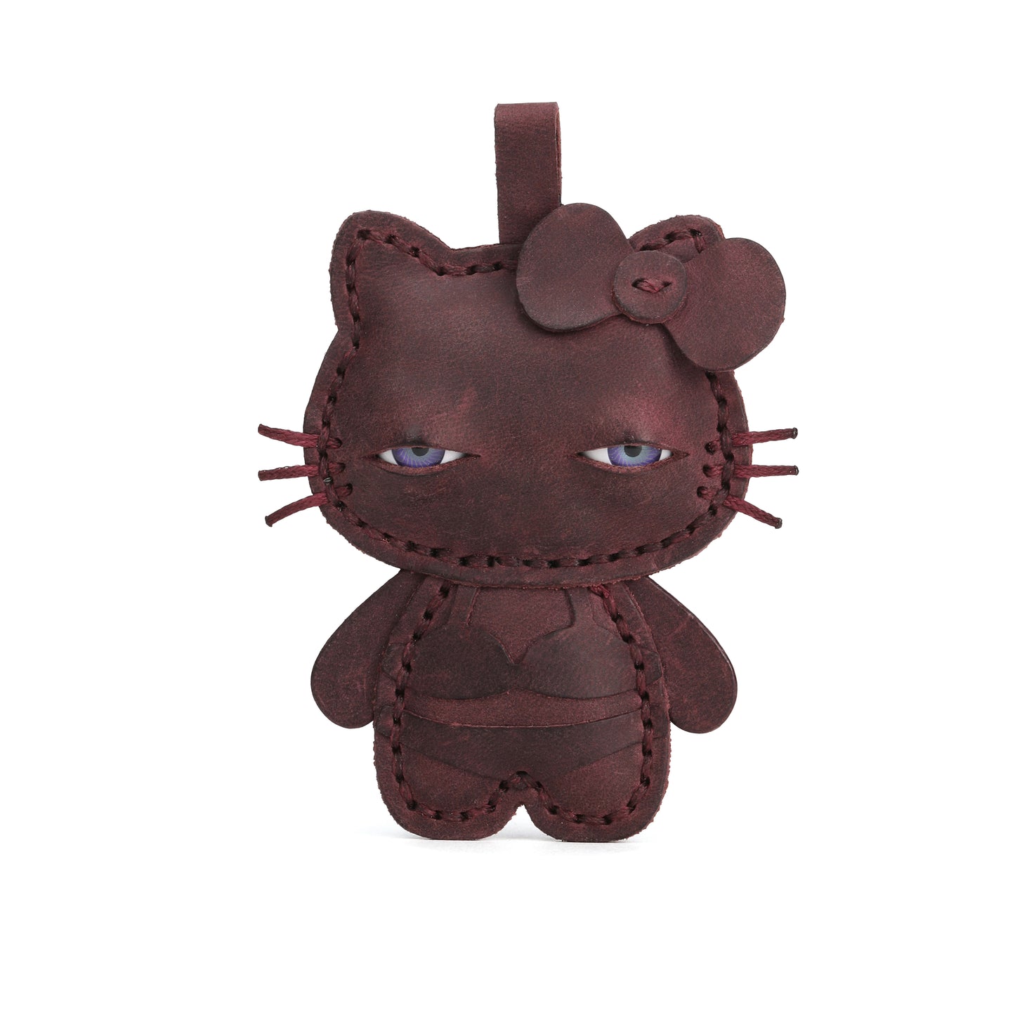 Plank Ateliers 'EYES KITTY' Leather Pendant