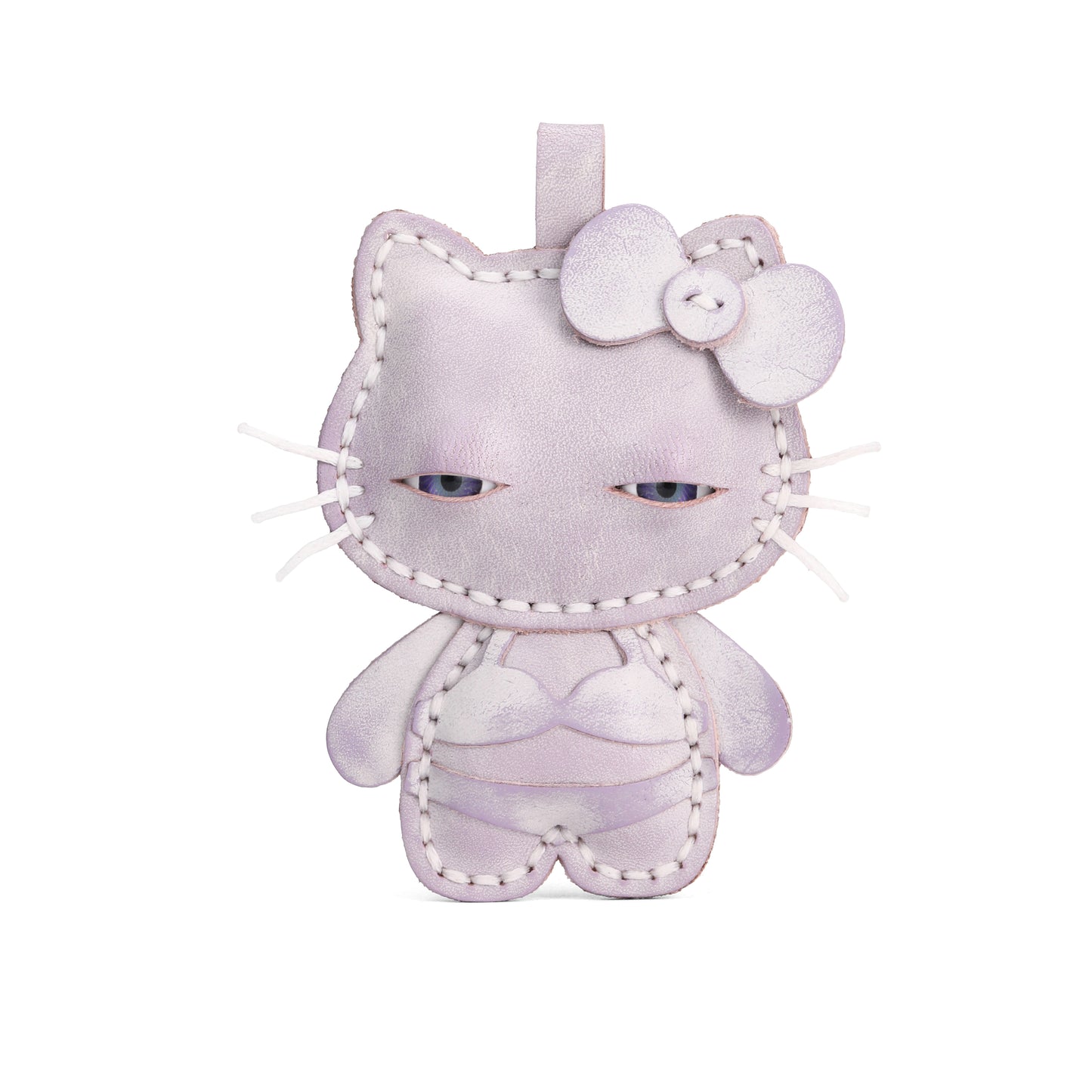 Plank Ateliers 'EYES KITTY' Leather Pendant