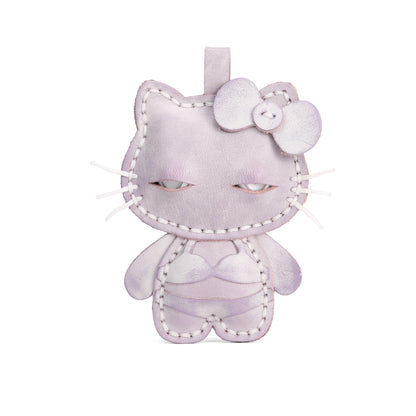 Plank Ateliers 'EYES KITTY' Leather Pendant