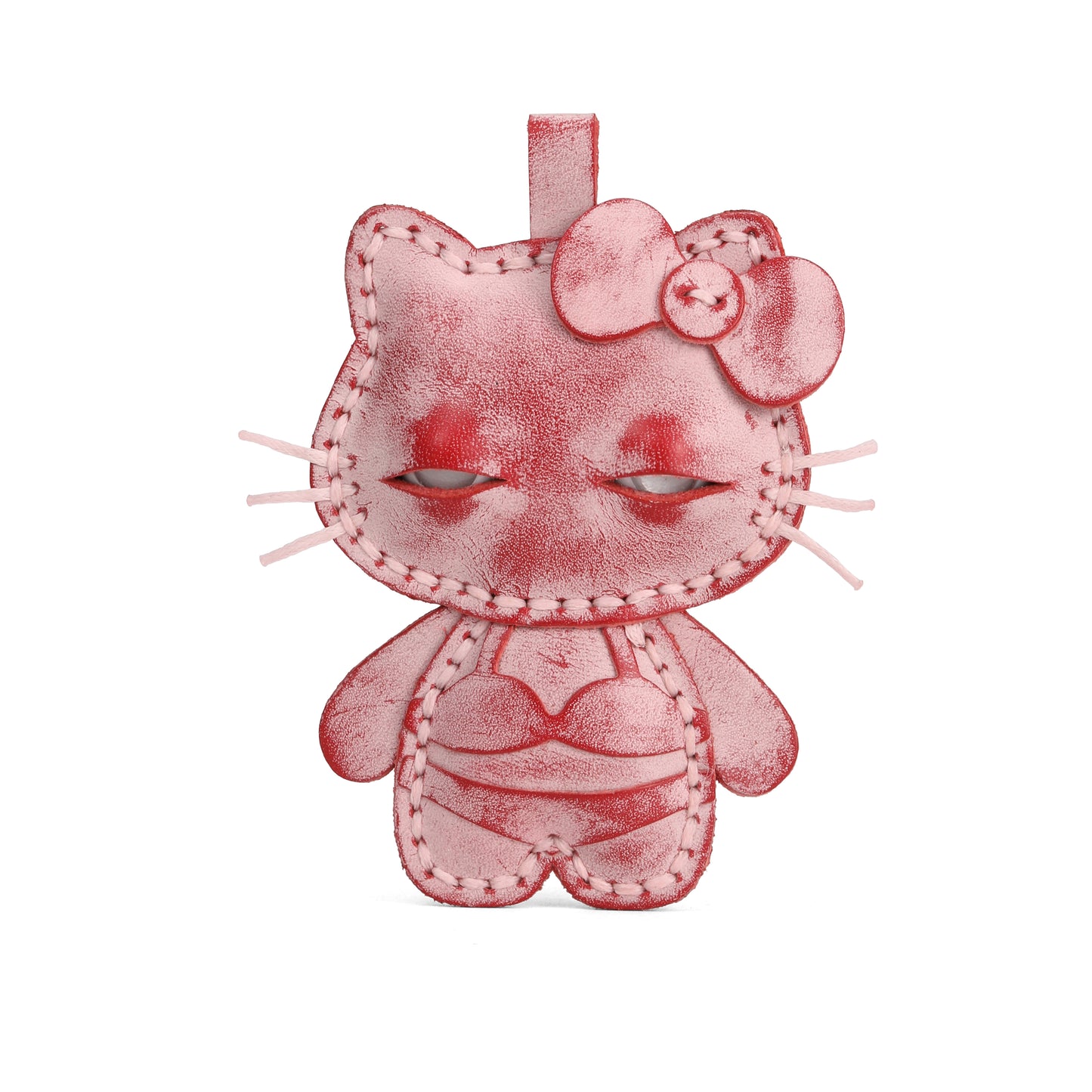 Plank Ateliers 'EYES KITTY' Leather Pendant