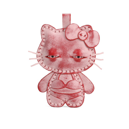 Plank Ateliers 'EYES KITTY' Leather Pendant