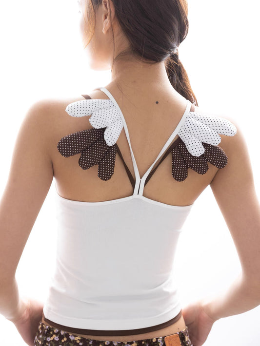 ring a ring Angel Wings tank top