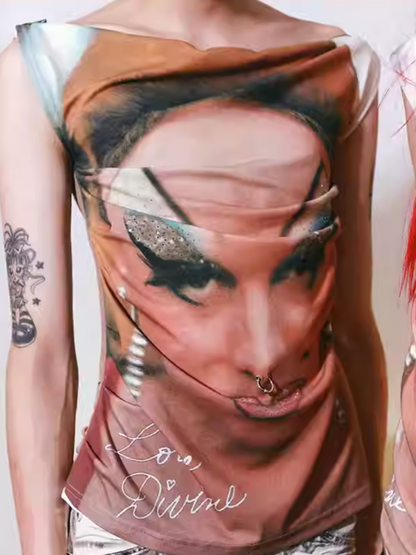 Fruitanari off-the-shoulder top