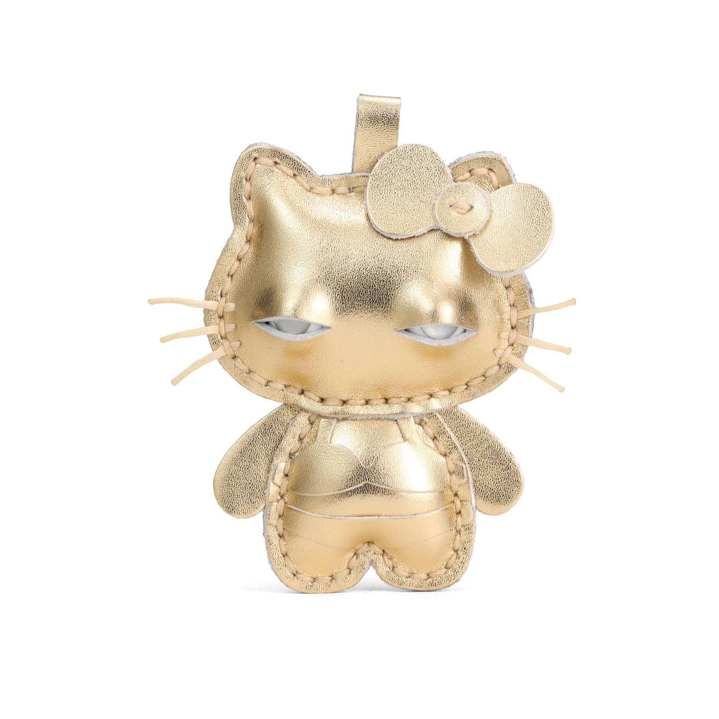 Plank Ateliers 'EYES KITTY' Leather Pendant