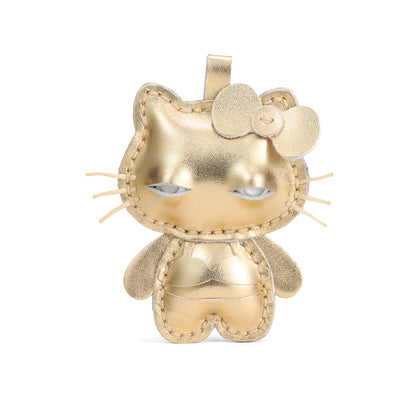 Plank Ateliers 'EYES KITTY' Leather Pendant