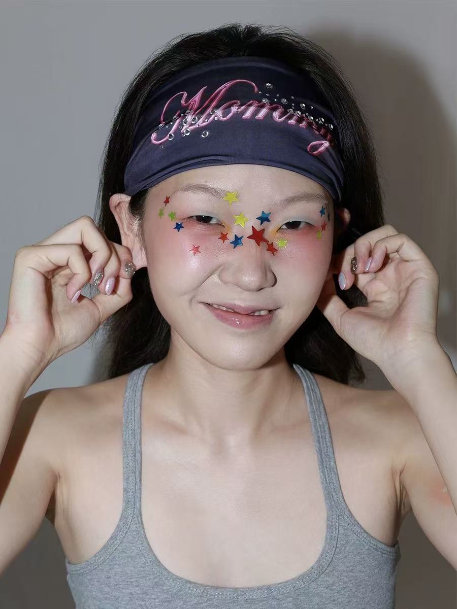 Timrockit Grocery “hello mommy" Embellished wide headband