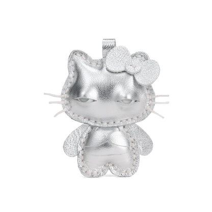 Plank Ateliers 'EYES KITTY' Leather Pendant