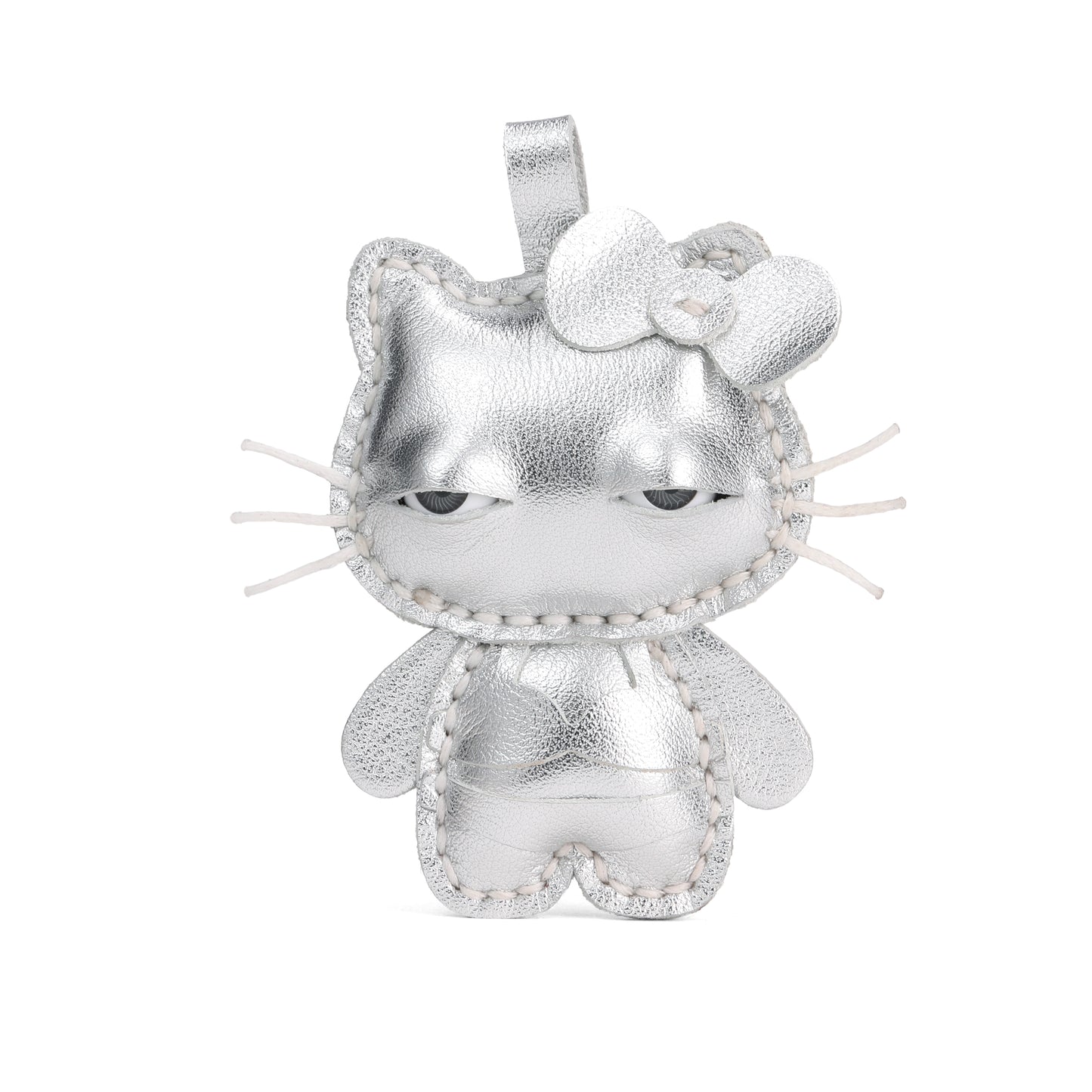 Plank Ateliers 'EYES KITTY' Leather Pendant